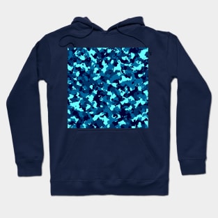 Blue Turquoise Camouflage Hoodie